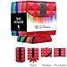 Metric USA Beer Can Cooler Sleeves for Ice Cold Drink, Reversible Double Sided Embossed Design - 6 Pack Collapsible Insulated Soda Bottle Holder Premium Quality Many Color Party Can Covers