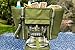 Earthwise Large Insulated PICNIC BAG Basket Backpack Tote Set w/COMPLETE 2 PERSON TABLE SETTING Utensils Set ZIPPER Compartment & Adjustable Shoulder Strap