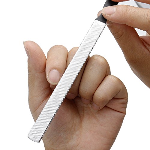 ZIZZON Stainless Steel Nail File 4 sides 7 inch Length