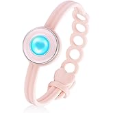TOTWOO Long Distance Touch Bracelets for Couples, Smart Light & Vibration Love Jewelry, Long Distance Valentines Day Gifts for Him Her, One-to-One Bluetooth Pairing via App