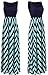 LIYOHON Womens Summer Striped Print Loose Maxi Dress Contrast Sleeveless Tank Top Floral Print Long Maxi Dresses for Women (Navy, Medium)