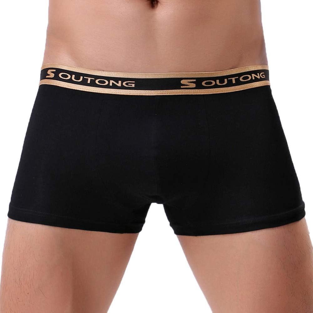 Elogoog - Calzones para Hombre, Pantalones Cortos de natación, Negro