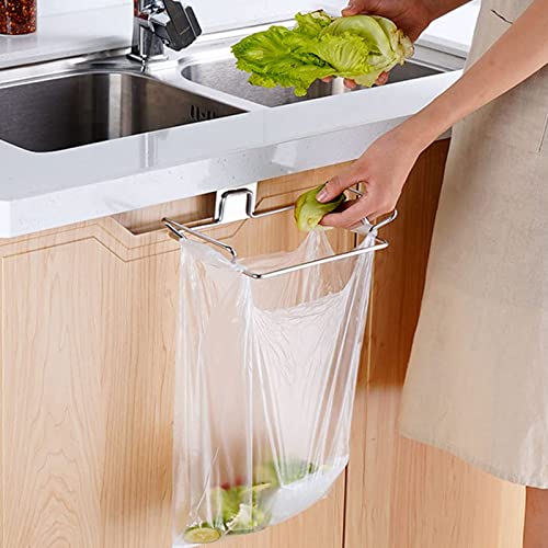 OYSIR Large Stainless Steel Trash Bag Holder for Kitchen Doors