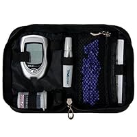 SumacLife Diabetic Organizer Carrying Case Kit (Black)