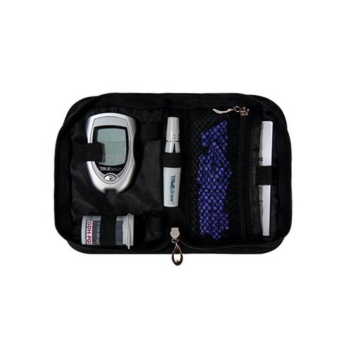 SumacLife Diabetic Organizer Carrying Case Kit (Black)