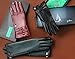 Nappa Leather Zipper Glove For Women, Touchscreen Cold Weather - Thinsulate Lined Gloves - Black - Large