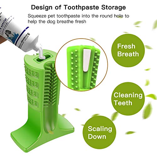 BAYCHEER Dog Toothbrush Natural Silica Gel Material Chew Toys for Tooth Cleaning for Your Dog