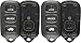 KeylessOption Just the Case Keyless Entry Remote Key Fob Shell, Pack of 2