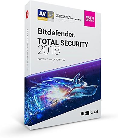 Bitdefender Total Security Multi Device 2018, 5 Devices, 1 Year Retail DVD