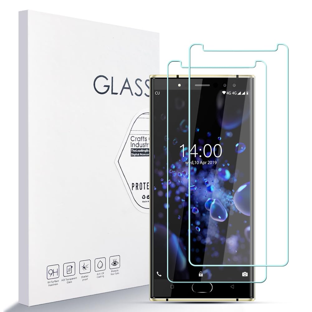 LZS Screen Protector for Oukitel K3 Pro [2-Pack] 9H Hardness Tempered Glass Screen Protective Film High Definition, Ultra Clear 2.5D Screen Protector Compatible Oukitel K3 Pro