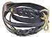 Soft Touch Collars Black Heavy Duty Leather Braided Dog Leash, 6ft x 3/4 Inch with Padded Handle