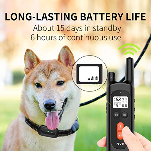 NVK Dog Training Collar 2 Receiver Rechargeable Collars for Dogs with