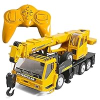 W&HH 1:24 Scale -Remote Control Crane,Remote Control Excavator,Model Machinery Tower Cable Mining Car Tower Toy for Boys Excavator