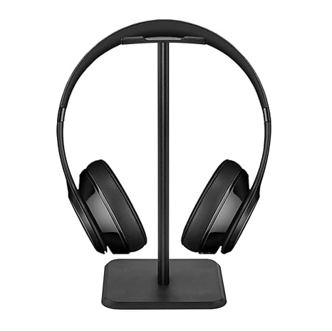 Iitrust Kopfhörerständer, Universal Kopfhörerhalter für Over Ear Kopfhörer, aus Aluminium + TPU + ABS, Schwarz