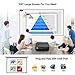 Portable Native 1080P Projector with 5500 Lux, 4K HD Supported 10000:1 Contrast Ratio 5G WiFi Wireless Bluetooth Projector with Smart Phone, Laptop, TV Stick, Zoom, HDMI, USB, VGA for Outdoor Moviethumb 2
