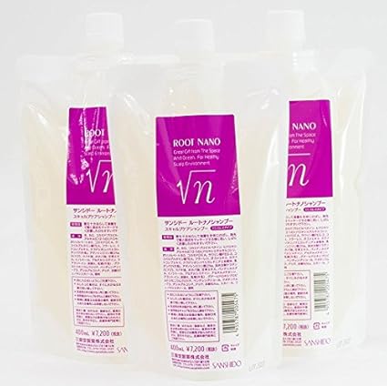 2個セット サンシドールートナノシャンプー400ｍｌ 詰替え リフィル 三資堂
