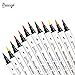 Bianyo Watercolor Marker Set - Brush & Super Fine Tip - Colored Fineliner Pen For Scrapbooking, Coloring, Drawing, DIY, Set of 48