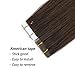 YILITE Tape in Human Hair Extensions Human Hair 16inch #2 Darkest Brown Full Cuticle Virgin Hair Straight Tape in Hair Extensions 40g 20pcs