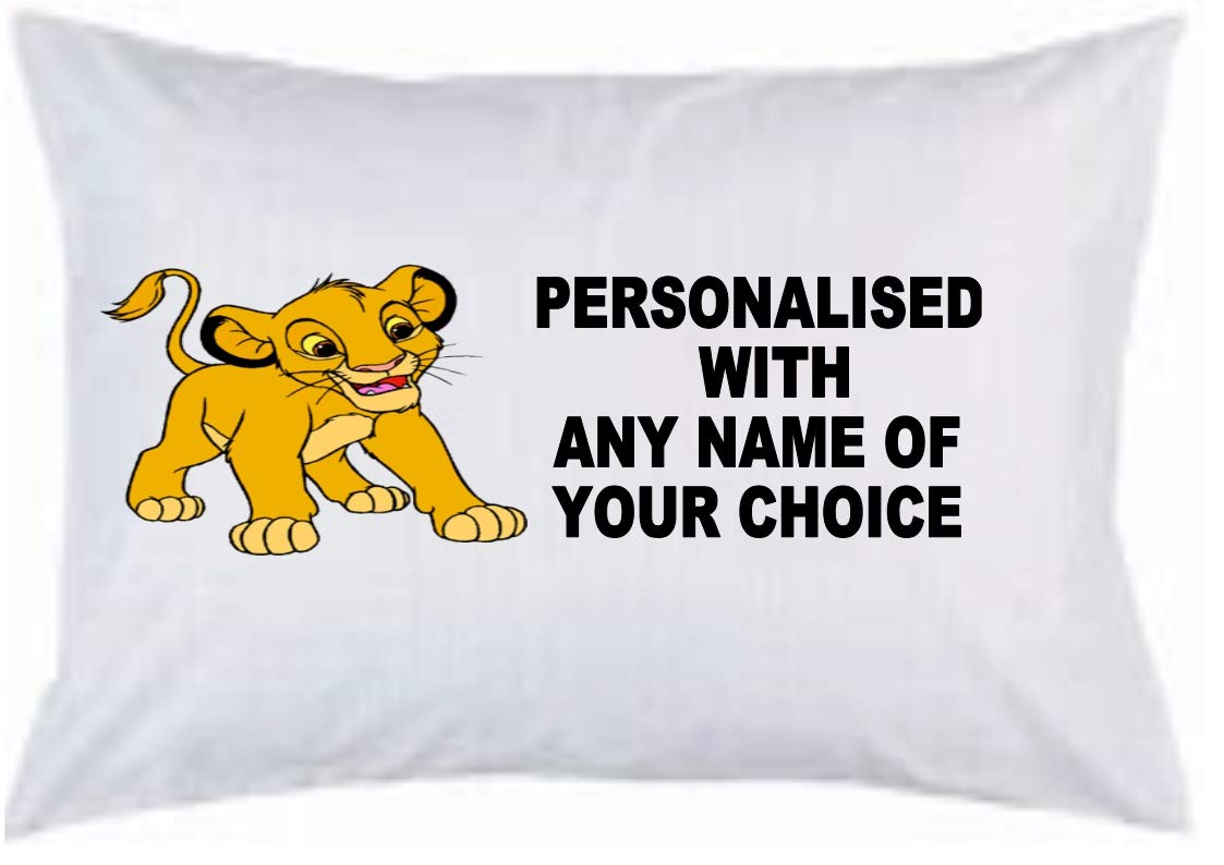Personalised Simba The Lion King Pillow Case Great Birthday