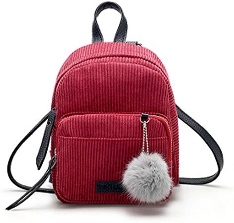Hotsellhome New Women Ladies Mini Leather Backpack Kids Girls Boys School Bag Rucksack College Shoulder Satchel Travel Bag Designer Bags Coin Purse Character Shoulder Bags (Red A)