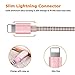 Ambet iPhone Lightning Cable to USB Cable- 3PCS 5 Feet (1.5 Meters) Rose Gold Cord -Sync apple iOS iPhone Charging Charger Cable for iPhone 7/SE/6s/6/ 5/5c/5s/Plus, iPad, iPod