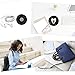 MAIRUI Wired Earbud Case Earphone Headphone Cord Organizer Earbuds Wrap Soft Silicone Magnetic Holder Storage Tangle Free Cable Winder(Black)