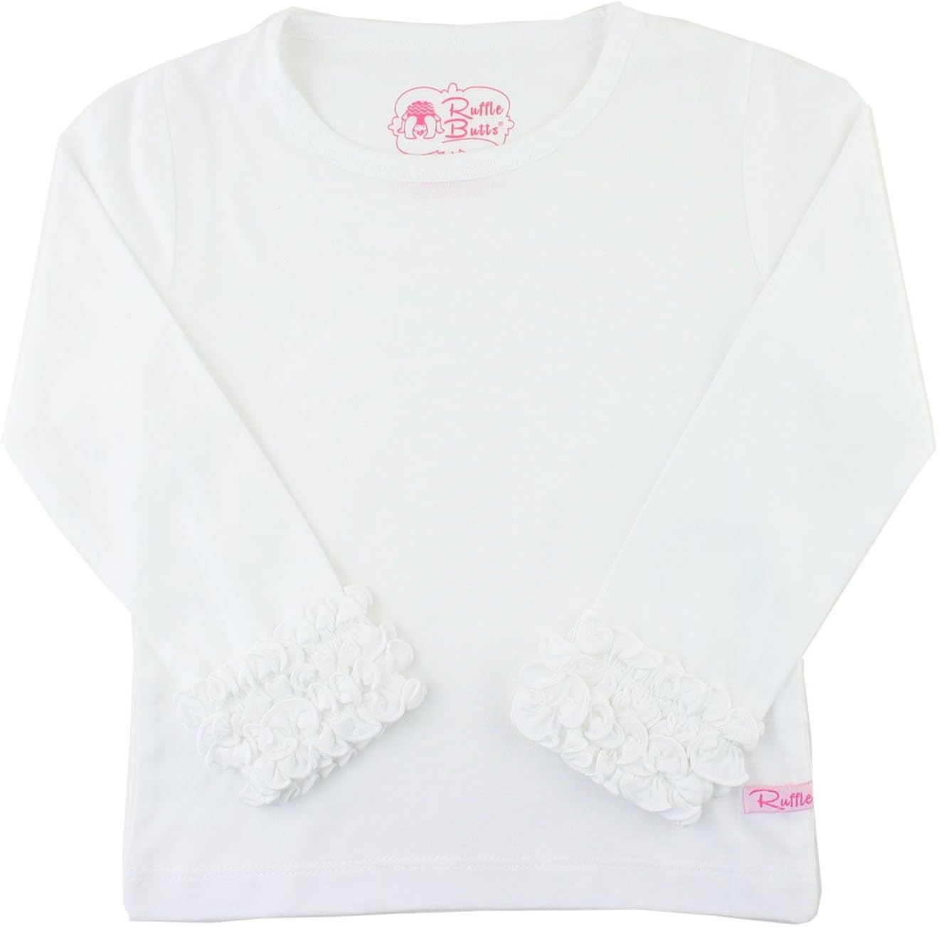 RuffleButts Girls Undershirt - Extra Soft Long Sleeve Layering Tee: Clothing