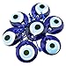 Erbulus Turkish Glass Blue Evil Eye Wall Hanging – Turkish Nazar Beads Home Protection and Blessing Charm – Ornament Gift - Wall Decor Amulet Set of 7
