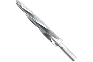 ZNXIMER Bridge Construction Reamer 3/4" Taper Chucking Reamer, Fit 1/2" Shank Chuck, 5-Spiral Flutes Car Reamer, to Align or Enlarge Holes, Fit Steel, Alloy, Aluminum, Wood, Plastic