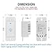 Smart WiFi Light Switch,Alexa Wall Smart Switch Phone Remote Control Wireless Touch Switch Compatible with Alexa, Google Home, Timing Function, Overload Protection, No Hub Required (2 Pack)