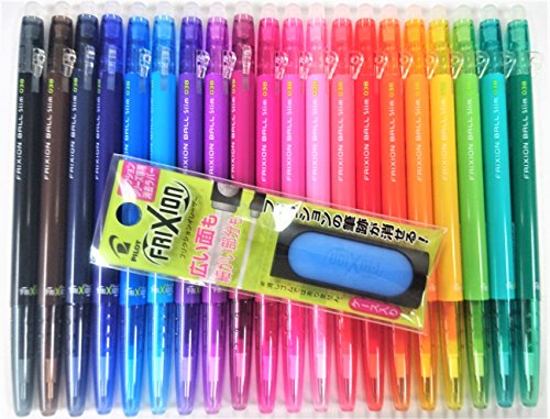 Pilot frixion ball slim retractable erasable gel ink pens, extra …