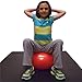 CANDO - 30-1955 CanDo Donut Exercise, Workout, Core Training, Swiss Stability Ball for Yoga, Pilates and Balance Training in Gym, Office or Classroom. Blue, 85 cm W x 45 cm