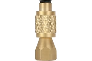 MEASUREMAN 19110 Low-Loss Quick Coupler, 1/8" Female NPT x 1/4" Female SAE Flare Ritchie Style Fitting for HVAC Refrigerant R