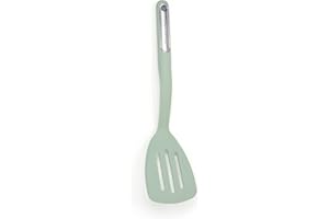 KitchenAid - Slotted Turner, Heat Resistant Silicone Spatula, Safe for Nonstick Cookware (Pistachio)