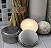 8-Ounce Candle Tins, Wicks & Wick Stickers (12-Pack); Round Metal Containers w/Wick Guide & Feet for Candle Making, Includes Wick Stickers & Wicks Too