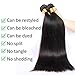 Syabeca 10A Brazilian Hair 3 Bundles Straight Hair 100% Unprocessed Brazilian Straight Human Hair Bundles Weave Hair Human Bundles Natural Black Color (16 18 20 Inch)
