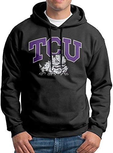 JJVAT Men's Hoodie Texas Christian University TCU Size XL Black