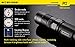 Nitecore P12 1000 Lumens Compact Tactical LED Flashlight PLUS 3400mAh Rechargeable Battery with Built-In Micro-USB Port & LumenTac USB Charge Cable