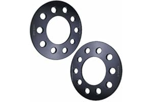TITAN WHEEL ACCESSORIES 1/4" 5x4.75 Wheel Spacers - Wider Stance, Increased Clearance, Fits Chevy Camaro Corvette S10 S15 Jimmy Blazer - 1/4 Inch, 5x120.7 - Pair of 2 - Black