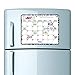 Dry Erase Calendar Magnetic Whiteboard for Refrigerator: 3 Fine Tip Dry Erase Markers and Eraser: Magnetic for Refrigerator: Back To School Organizer: Magnetic Calendar for Office