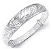 Pomelo Women's 925 Sterling Silver Folk-custom Phoenix Bangle Bracelets