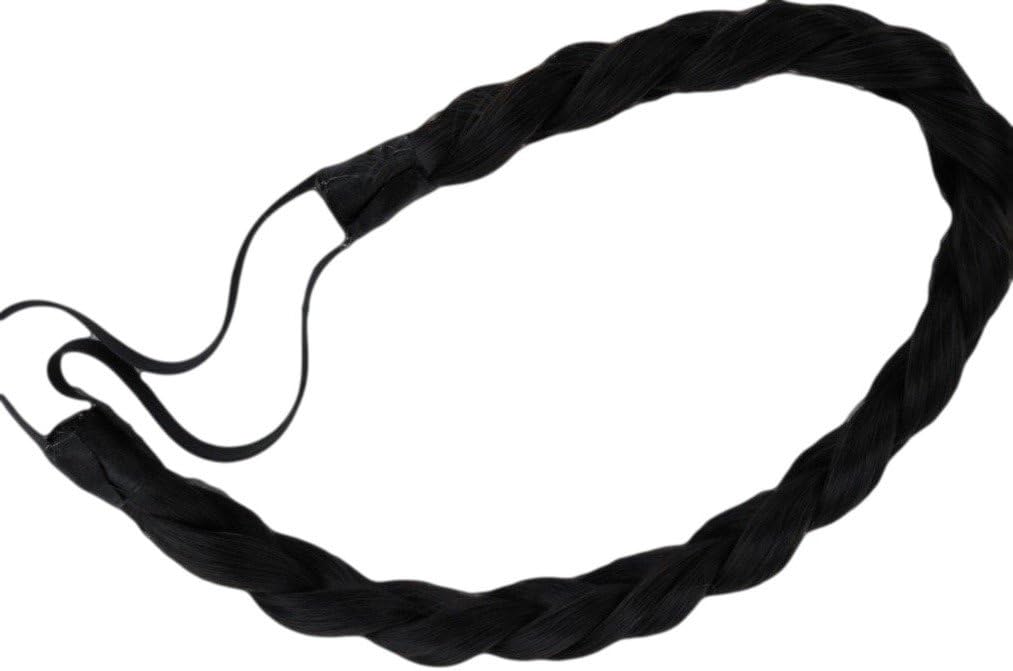 Braid Plaited Chunky Hair Headband (01 Jet Black) [Misc.] Synthetic