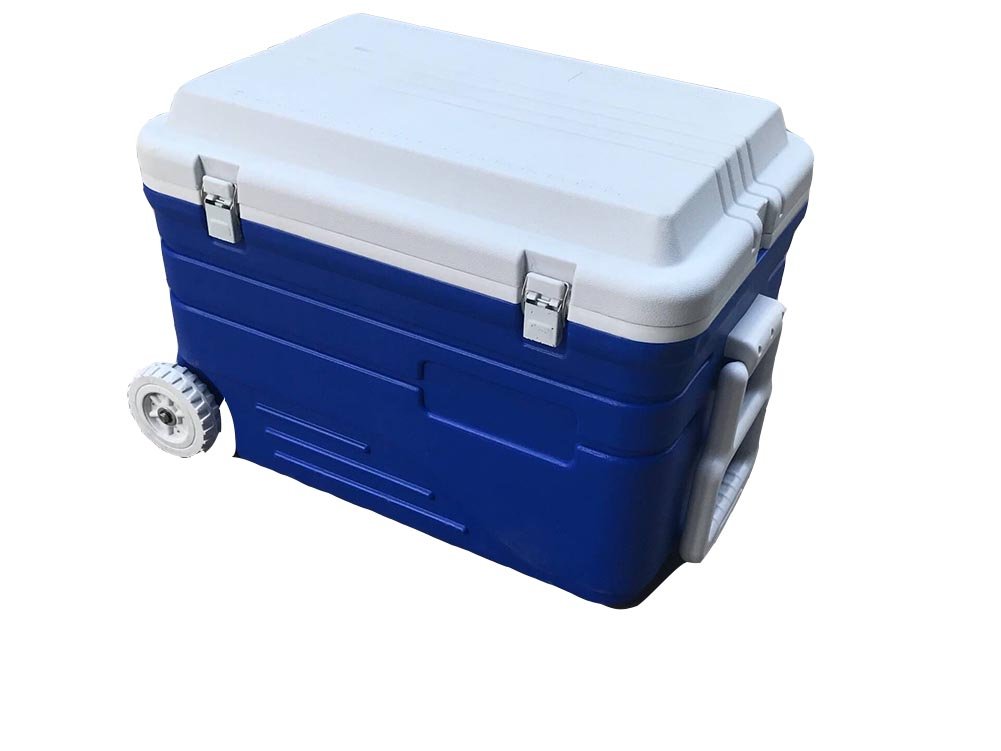 JXS Nevera de PU, para Camping, Picnic, con Termómetro y Ruedas y ...