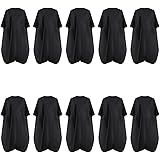 Black Waterproof Hair Salon Cape Professional Barber Cape with Metal Snap Closure Hair Cutting Cape for Adults Water Resistan