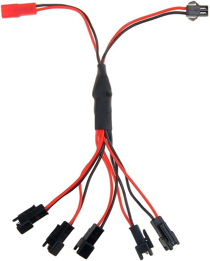 YUNIQUE GREEN-CLEAN-POWER - Multi-Output Charger Cable for Drones, Red