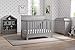 Serta Fall River 4-in-1 Convertible Baby Crib, Grey