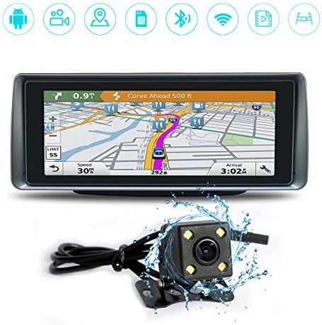 skyfame Android Car Dvr Navigation Dash CAM WiFi Bluetooth Phone Waterproof Reversing Camera Double Record