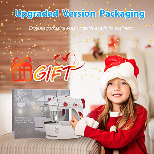 KPCB Kids Sewing Machine for Beginners with Finger Guard and Christmas