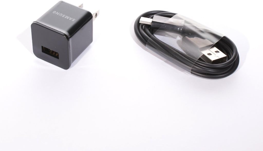 Samsung OEM 1.0A Original Home Wall AC Travel Charger Adapter with USB Data Sync Charge Cable for Samsung Galaxy Note i717