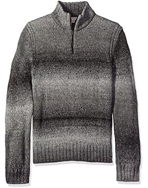 Calvin Klein Jeans Men's Space Dyed 1/4 Zip Sweater